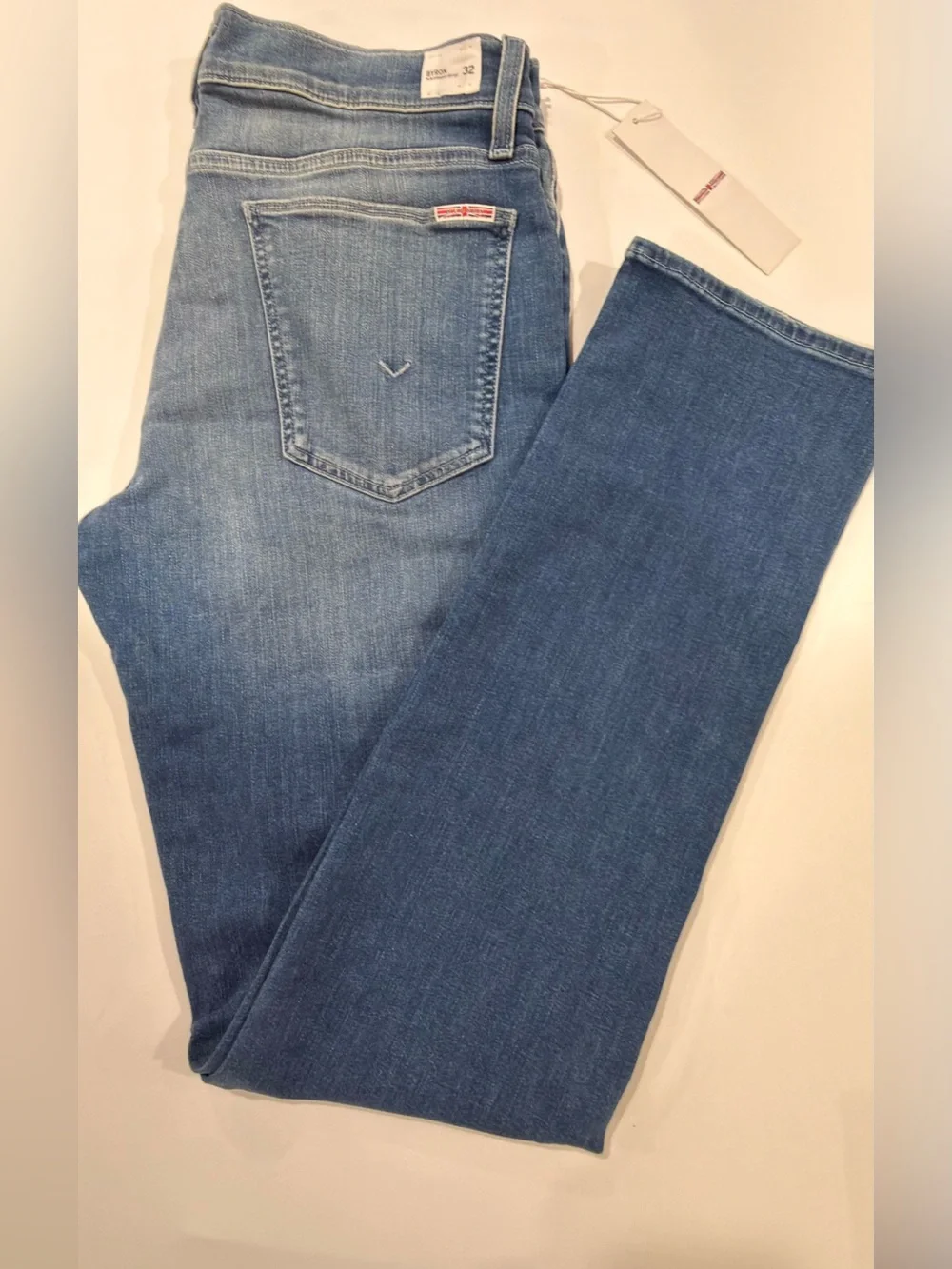 Hudson Byron Straight Men’s Jeans Size 32 Light Wash NWT